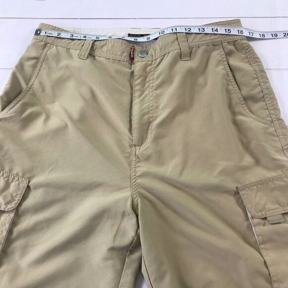 Quiksilver Men Size 34 Beige Khaki Cargo Bermuda Shorts - Picture 5 of 13